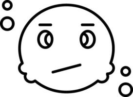 Confusing Outline Icon vector