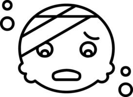 Bandages Outline Style Icon vector