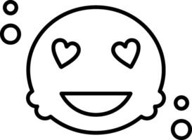 Loved Outline Style Icon vector
