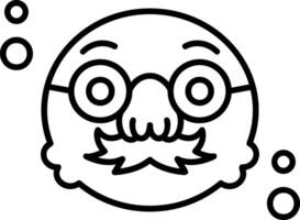 Disguise Outline Style Icon vector