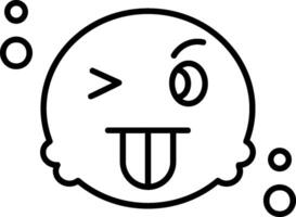 Taunt Outline Icon vector
