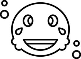 Laughter Outline Style Icon vector