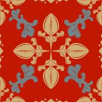 Festive Adorable Detailed Luxury Expensive Wealth Scroll Ornament Rich Seamless Pattern. Delicate Joyful Abstract Foliage Meadow for Tiles Floor Decoration Interior Fabrics Textile Embroidery Greeting vector