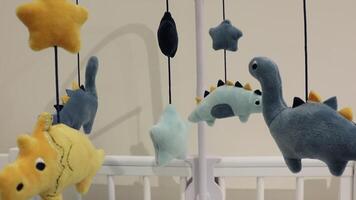 An Adorable and Cute Dinosaur and Star Mobile for Your Baby Nursery Beautifully Decorates video
