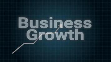 Business Growth Text Animation, Corporate Kinetic Typography AE Template video