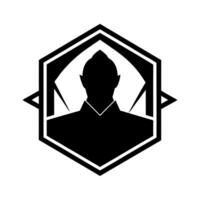 Geometric Pattern Silhouette vector