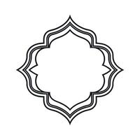 Banarasi Border Outline with White Background vector