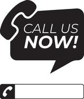 Call us now icons vector