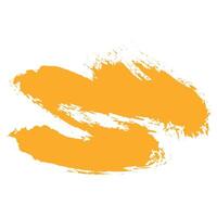 Hand Drawn Grunge Ink Brush Stroke. Creative abstract paintbrush line with rough edges. Stain for backdrops. Freehand doodle line perfect for highlight text vector