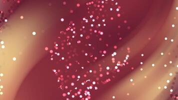 Abstract Gold And Red Shimmering Background With Bokeh Lights Creating An Elegant And Dreamy Effect video