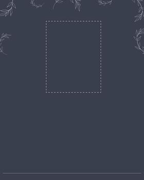 Digital Memorial Card Design. Empty Funeral Program in Illustrator vector