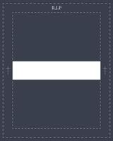 Elegant Blank Funeral Invitation. Fully Editable Layout vector