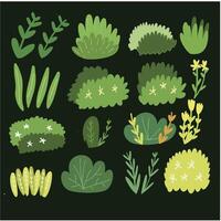 Emerald Fields, Green Grass Depiction vector