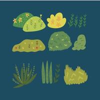 Minimalist Grass Blades vector