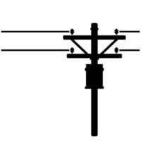 High Voltage Power line Electrical Supply Icon illustration vector