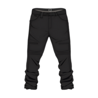 Black Trousers with Pockets Isolated on Transparent Background png