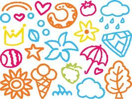 Colorful Hand-Drawn Doodle Collection vector