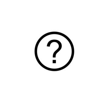 Icon Interface user Website Question help desk Vectors Outline style