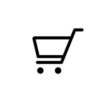 icono interfaz usuario sitio web carro botón vectores contorno estilo