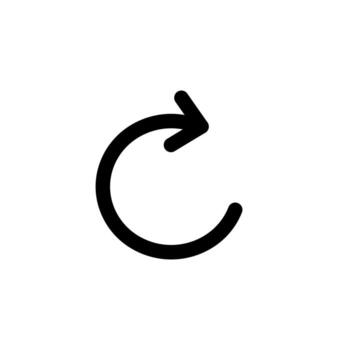 Icon Interface user Website Refresh Button Vectors Outline style