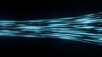 Air Flow Concept Animation on a Black Background. Airflow Lines. 4K video