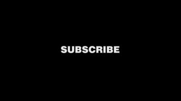 Animated subscribe text. Shake animation for subscribe video