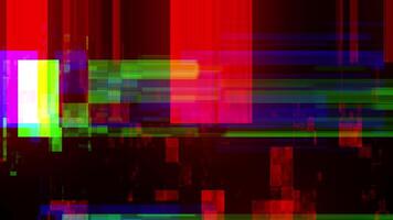 rgb problema tecnico effetto simulando segnale danno, con rumore, distorsione, e digitale interferenza manufatti. problema tecnico transizione video