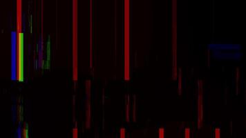 Digital noise and interference glitch lines simulating signal damage and screen distortion. Analog TV noise glitches overlay video