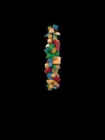 Animated Dynamic Colorful Wooden Building Block Typeface the letter I video