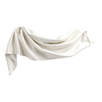 Flowing white fabric isolated png