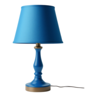 Elegant Blue Table Lamp with Shade png