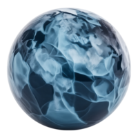 Abstract Blue Sphere with Smoky Texture png