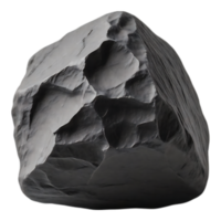 Textured Rock Formation on Transparent Background png