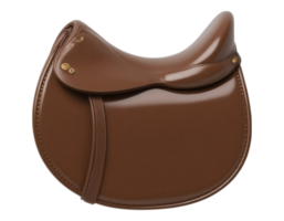 Equestrian Leather Saddle A Detailed Studio Shot png