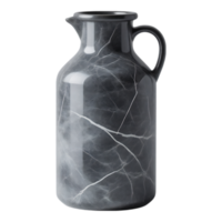 Marble Pitcher with Handle - Elegant Decorative Vase png