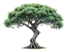 Majestic Tree with Lush Green Foliage png