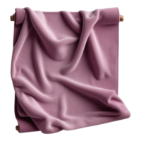 Elegant Rolled Fabric Display with Soft Drapes png