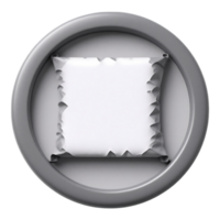 Parchment Scroll in a Circular Frame png