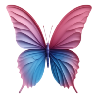 Abstract Butterfly with Gradient Wings png