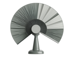 Retro Fan Illustration with a Decorative Design png