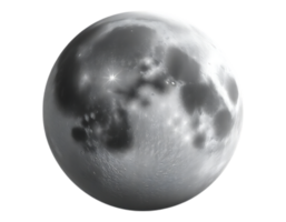 Realistic Lunar Surface with Craters and Illuminated Areas png