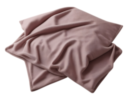 Soft Pink Blanket with Draped Fabric and Textured Surface png