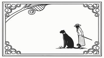 The poster was elevated by a simple floral border adding gentle harmony to the entire design. vector