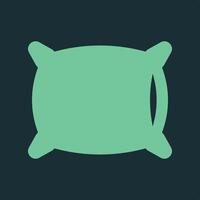 Pillow trendy applicable important Illustration design knockout colorful background vector