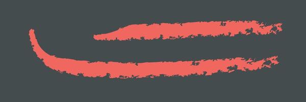 A red lipstick brush on a gray background vector