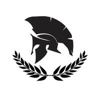 gladiator helmet icon laurel art vector
