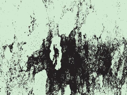 Abstract grunge texture with black splatters on a light green background silhouette isolated on transparent background