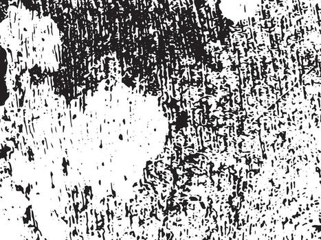 Abstract grunge texture with irregular black shapes and white space isolated on transparent background silhouette vector