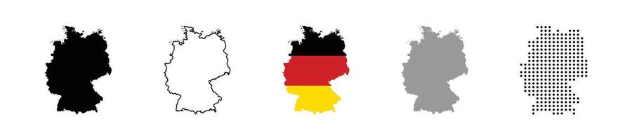 Germany map icon. Germany maps collection illustration vector
