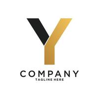Creative initial letter Y logo design icon vector